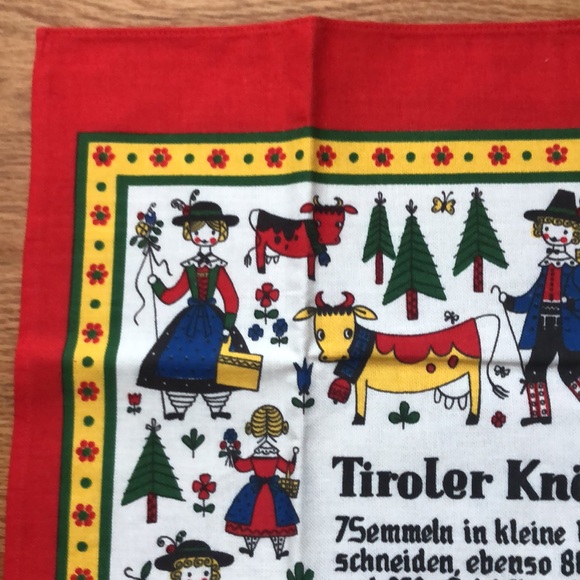 Austrian Kitchen Towel with TIROLER KNÖDEL recipe. - Picture 6 of 8